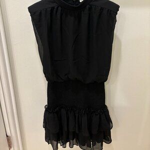 Black Pleated Dress, Size Small, Indie Collection